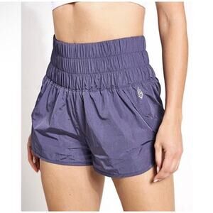Free People Movement FP The Way Home Purple Athleisure Athletic Workout Shorts L